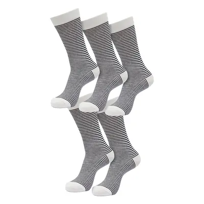 Fine Stripe 5-Pack socks white/black