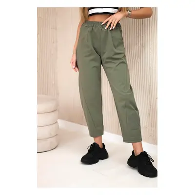 Kesi Włoski Trousers with pockets Summer Punto khaki