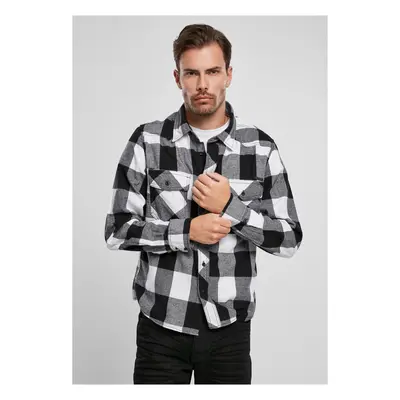 Plaid shirt white/black