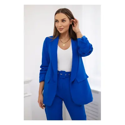 Kesi Włoski Elegant set of jackets and trousers cornflower blue