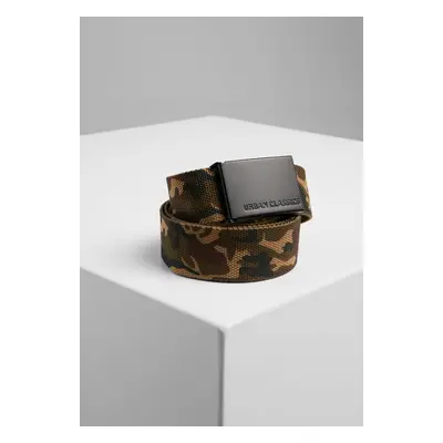 Canvas belts woodcamo/blk