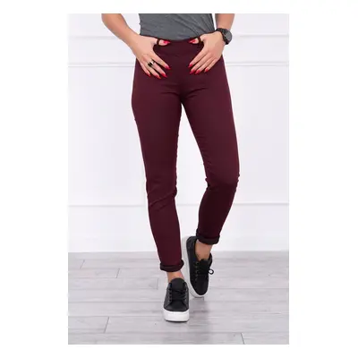 Kesi Colorful jeans burgundy