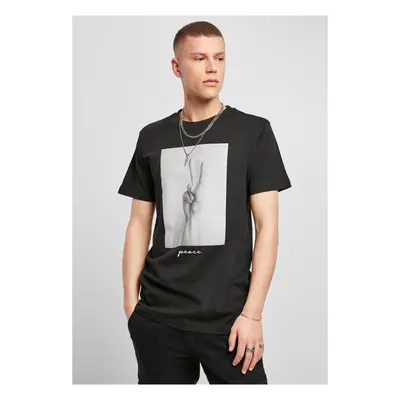 Black T-shirt with peace sign