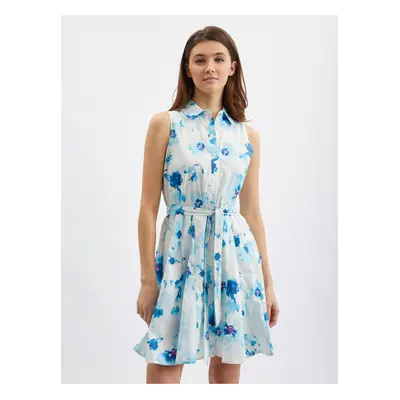 Orsay Blue-White Women Flowered Dress - Women