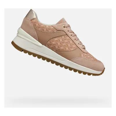 Cream women's sneakers Geox Desya - Women's