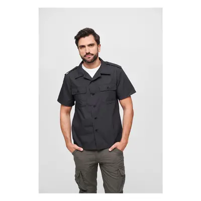 American Ripstop shirt with short sleeves black