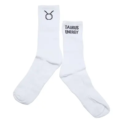 Taurus white zodiac socks