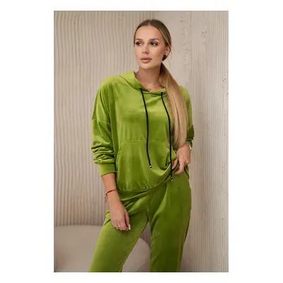 Velour set kangaroo sweatshirt + kiwi trousers