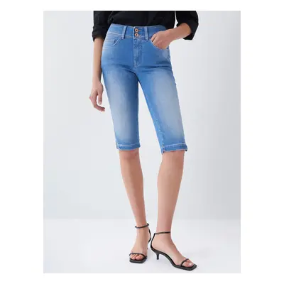 Blue Women's Denim Shorts Salsa Jeans Secret - Women