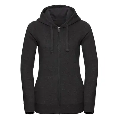 Women's Authentic Melange Zipped Hooded Sweat Russell