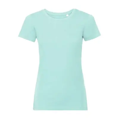 Light blue women's t-shirt Pure Organic Russell