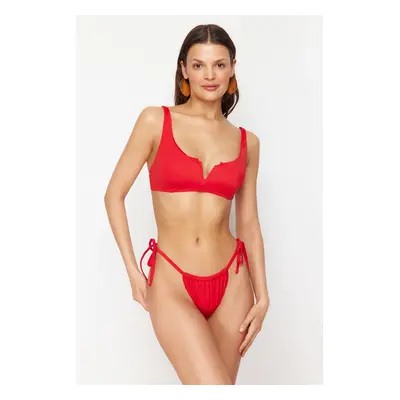 Trendyol Red Bralette Bikini Top