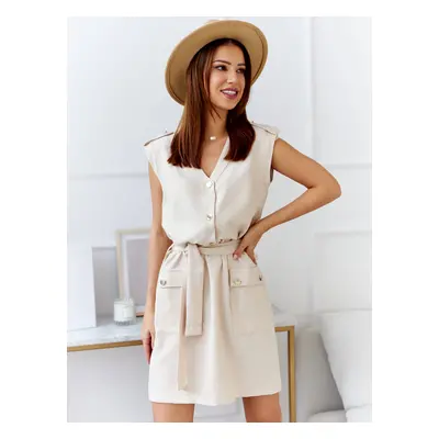 Dress beige Cocomore axp0776. R65