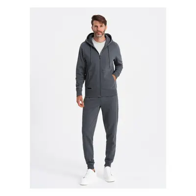 Ombre BASIC men's tracksuit set unbuttoned sweatshirt + joggers