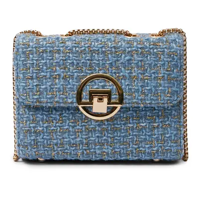 Orsay Light blue women's tweed handbag - Women