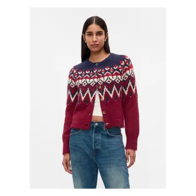 GAP Crop cardigan Fair Isle - Women's