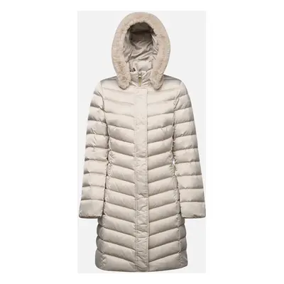 Beige women's down jacket Geox Bettanie - Women's