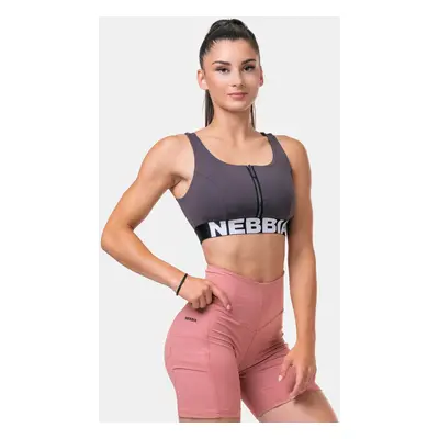 NEBBIA Smart Zip sports bra