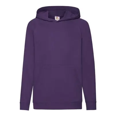 Purple Fruit of the Loom Kids Hoodie