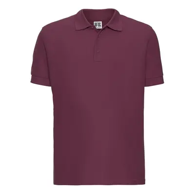 Men's burgundy cotton polo shirt Ultimate Russell