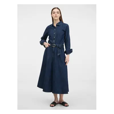 Orsay Navy Blue Women's Shirt Dress - Women's