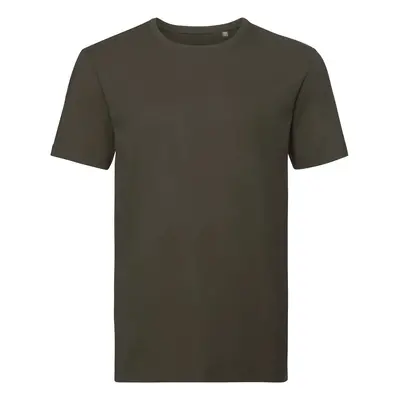 Olive Men's T-shirt Pure Organic Russell