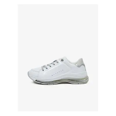 White Women's Leather Sneakers Tommy Hilfiger City Air Runner - Women