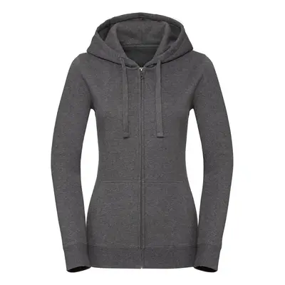 Women's Authentic Melange Zipped Hooded Sweat Russell