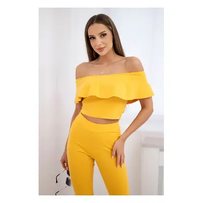 Ruffle mustard set