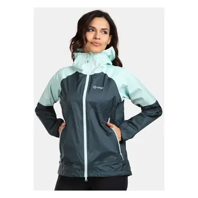 Women's outdoor hardshell jacket Kilpi HURRICANE-W Dark green