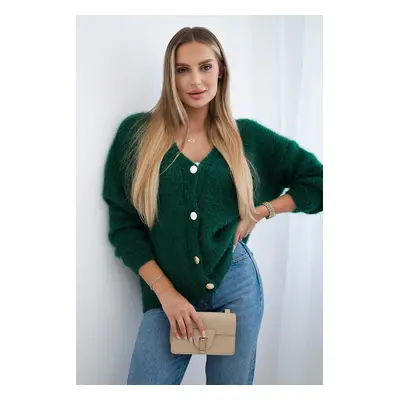 Kesi Włoski Button-down sweater green