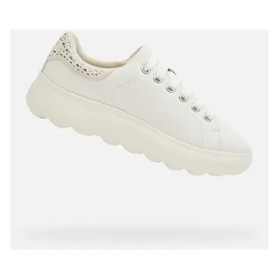 White women's sneakers Geox Spherica Ec4.1 - Women's