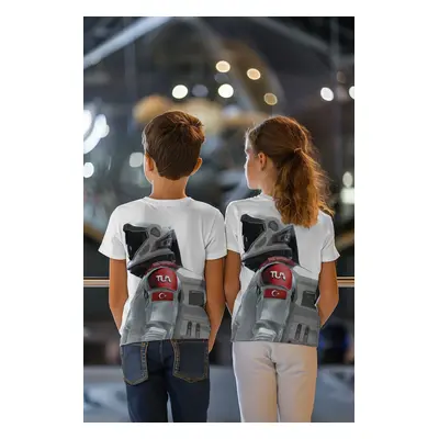 Trendyol Girls-Boys Unisex Alper Gezeravcı First Astronaut Printed Regular Cut T-shirt