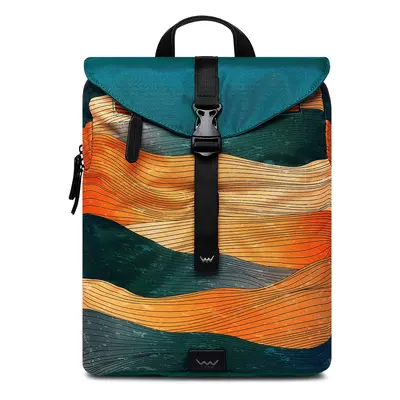 VUCH Corbin Waves Green city backpack