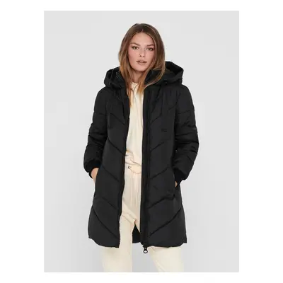 Black Winter Quilted Coat JDY - Women