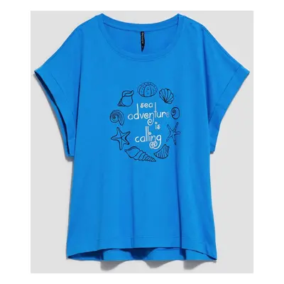 WOMEN'S T-SHIRT L-TS-4088 FRESH BLUE