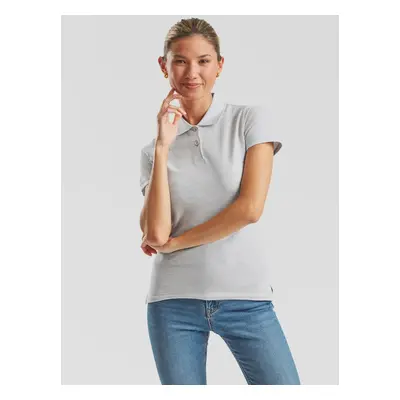 Grey Polo Fruit of the Loom Women's T-shirt