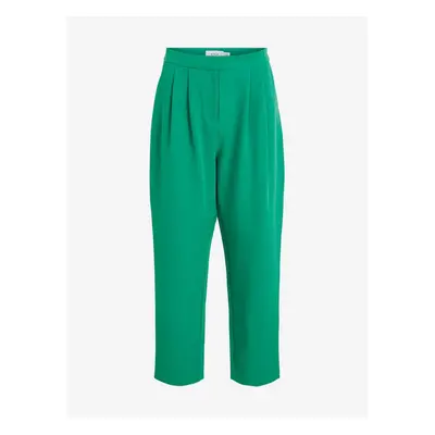 Green cropped trousers VILA Ashara - Women's