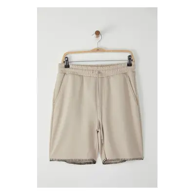 Trendyol Limited Edition Stone Regular Cut with Stitching Detail Shorts & Bermudas