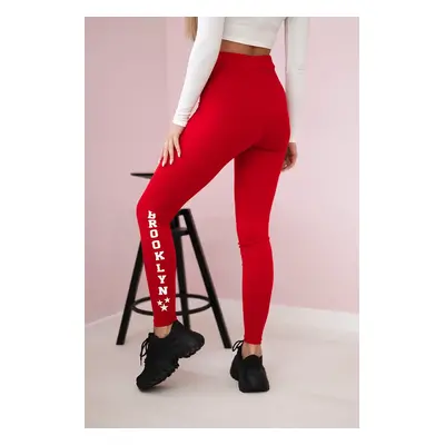 Brooklyn leggings red