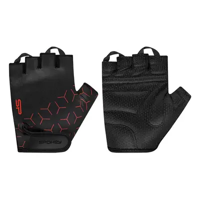 Spokey RIDE Men's cycling gloves, clear-red