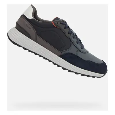 Blue Men's Casual Shoes Geox Molveno - Men