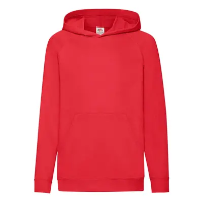 Red children's hoodie Fruit of the Loom