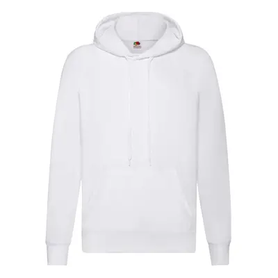 Biała bluza męska z kapturem Lightweight Hooded Sweat Fruit of the Loom