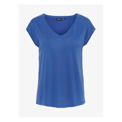 Blue Women's T-Shirt Pieces Kamala - Women's