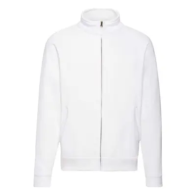 White Men's Sweat Jacket Fruit of the Loom