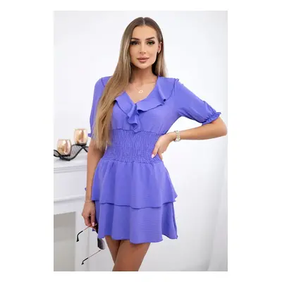 Waist dress purple