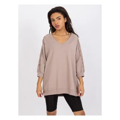 Blouse-RV-BZ-7557.01-dark beige