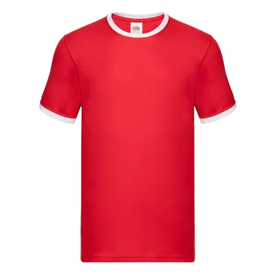 Men's red t-shirt Ringer Fruit of the Loom