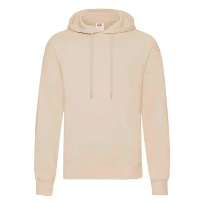 Beige Men's Hooded Sweat Fruit of the Loom